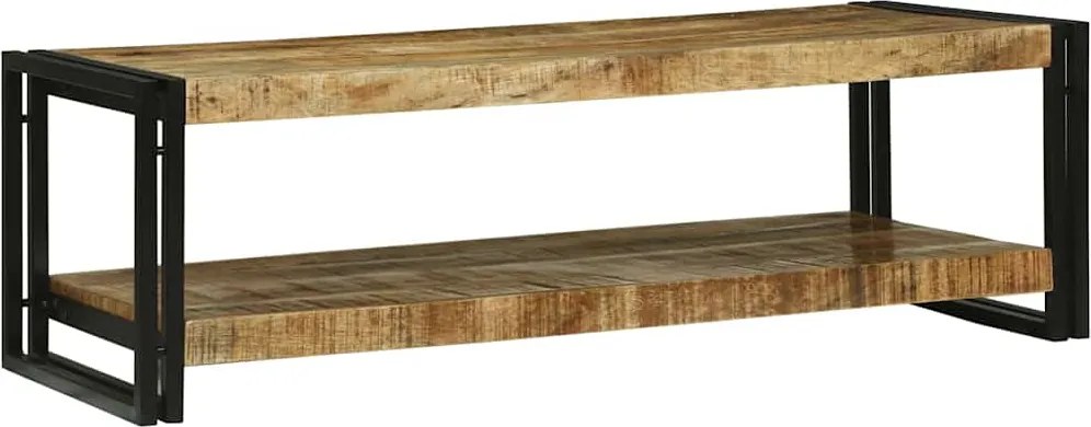 vidaXL Dohányzóasztal Barna 120 x 50 x 38 cm Tömör Mangófát