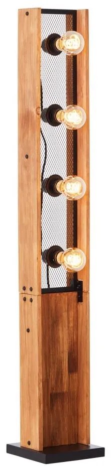 Brilliant - CALANDRA állólámpa 4xE27/42W/230V, fenyő