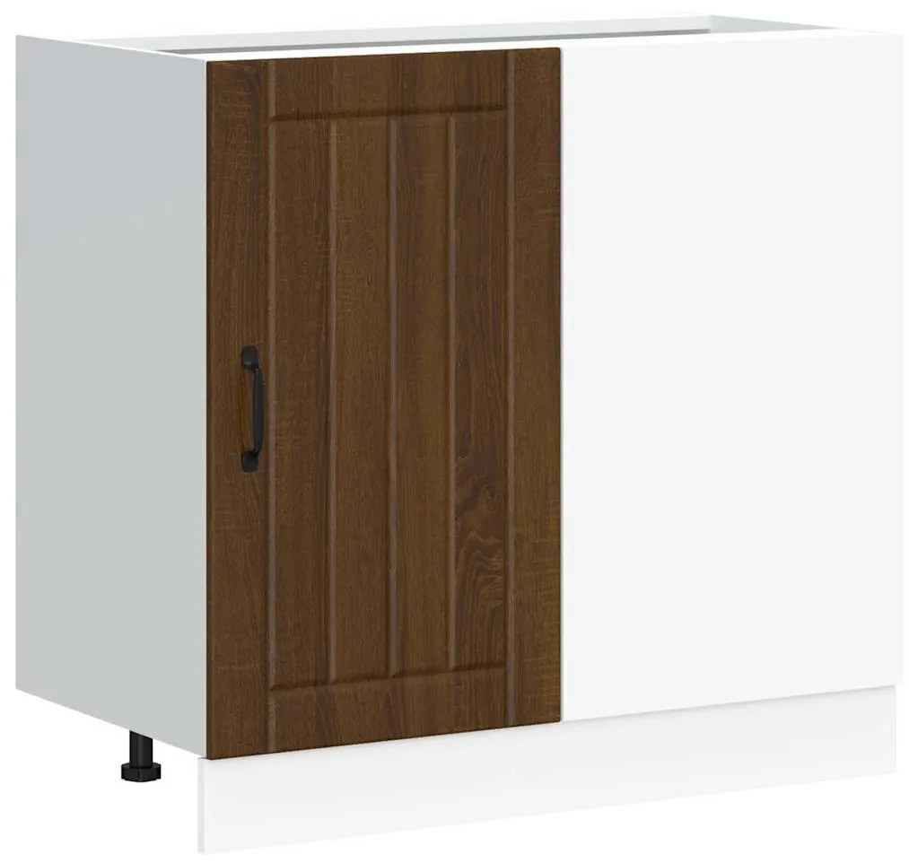 alsó konyhaszekrény Lucca barna tölgy fűrészáru műfa