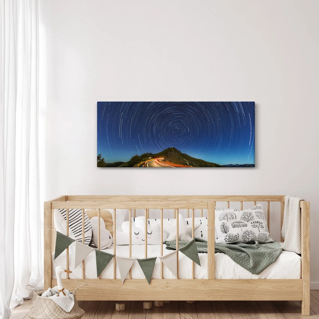 Forgó csillagok képe (120x50 cm)