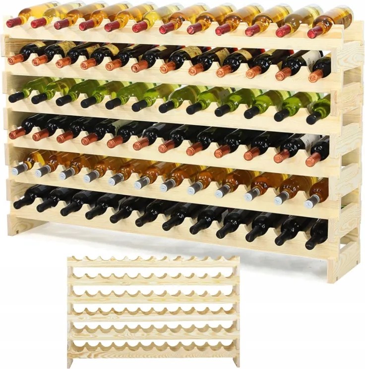 Alkoholtartó állvány bortartó állvány palack Moduláris 72 cipő Tartós