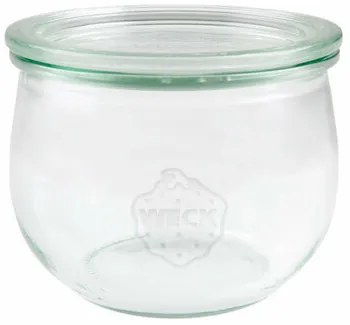 Weck Tulpe 6 db-os 580 ml befőttesüveg-készlet tartozékokkal, 100 mm átmérő
