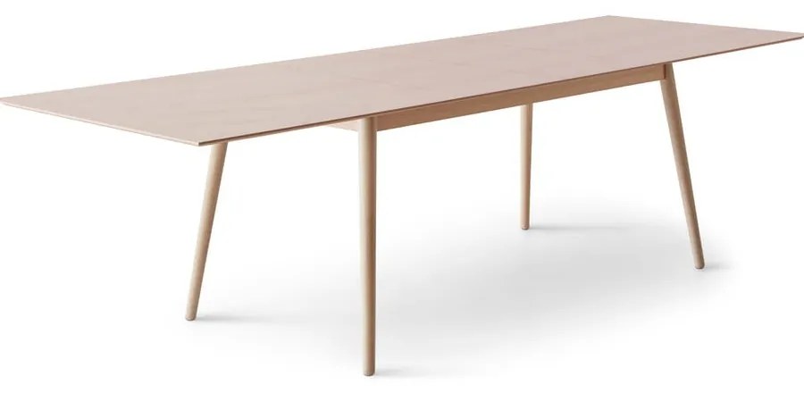 Natúr színű bővíthető étkezőasztal tölgyfa dekoros asztallappal 100x210 cm Meza – Hammel Furniture