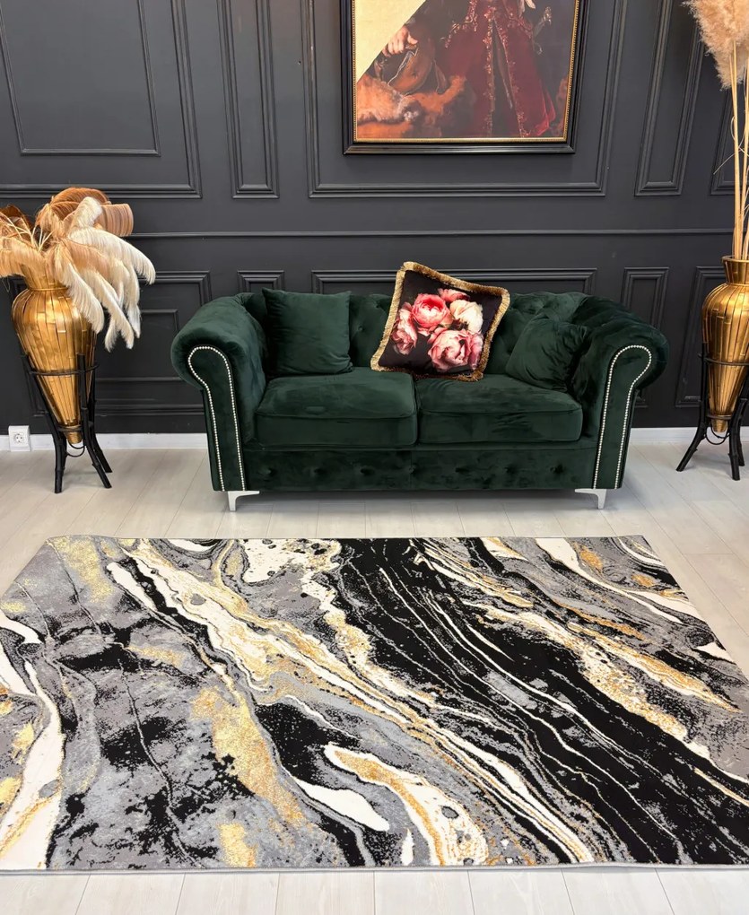 Toscana 351 black (Szürke) 120x170 cm