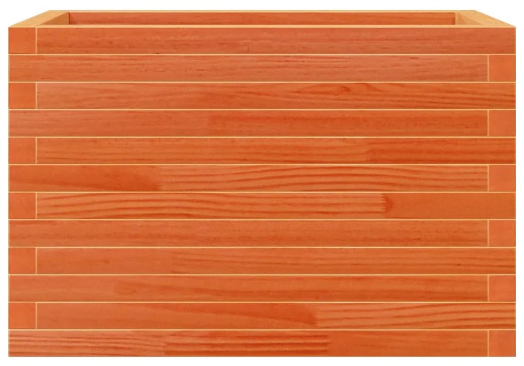 viaszbarna tömör fenyőfa kerti virágtartó 70 x 40 x 45,5 cm