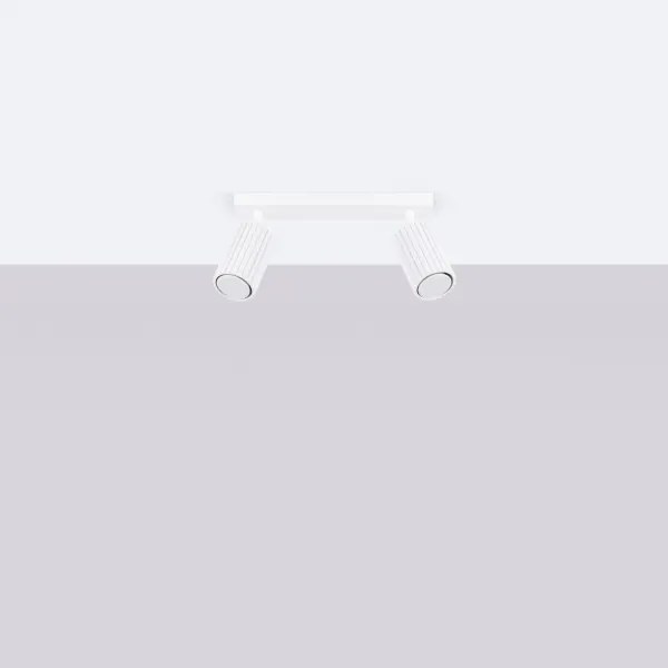 Sollux SL.1542 - Spotlámpa KARBON 2xGU10/10W/230V fehér