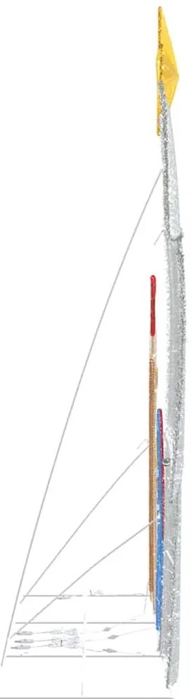 Betlehem Jelenet Meleg fehér 149 x32 x 127.5 cm Poliészter