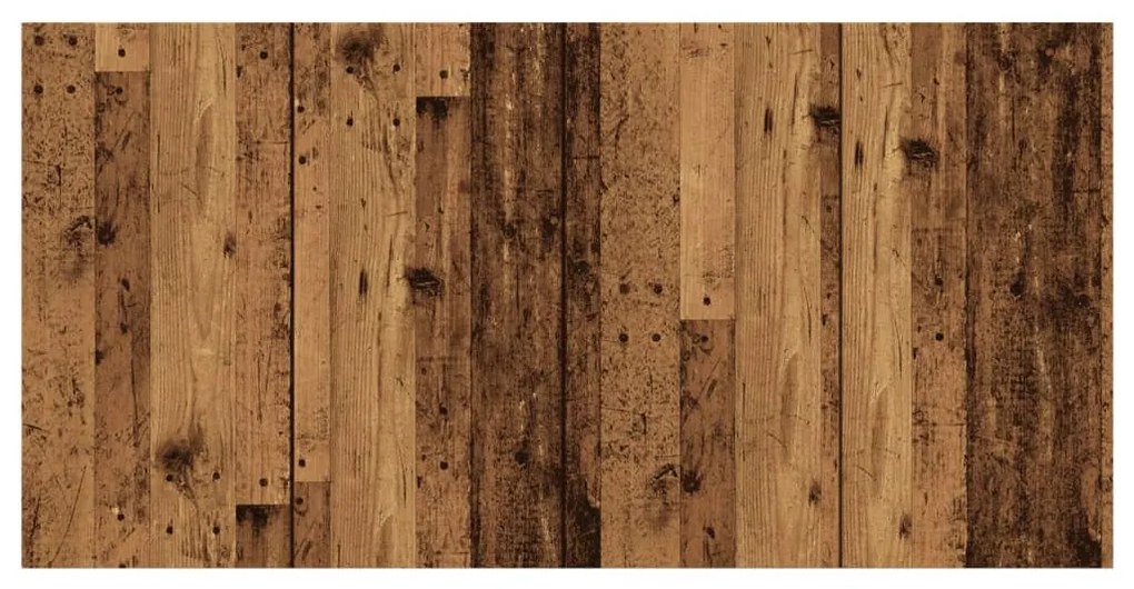 antik fa színű szerelt fa ágyfejtámla 160x1,5x80 cm