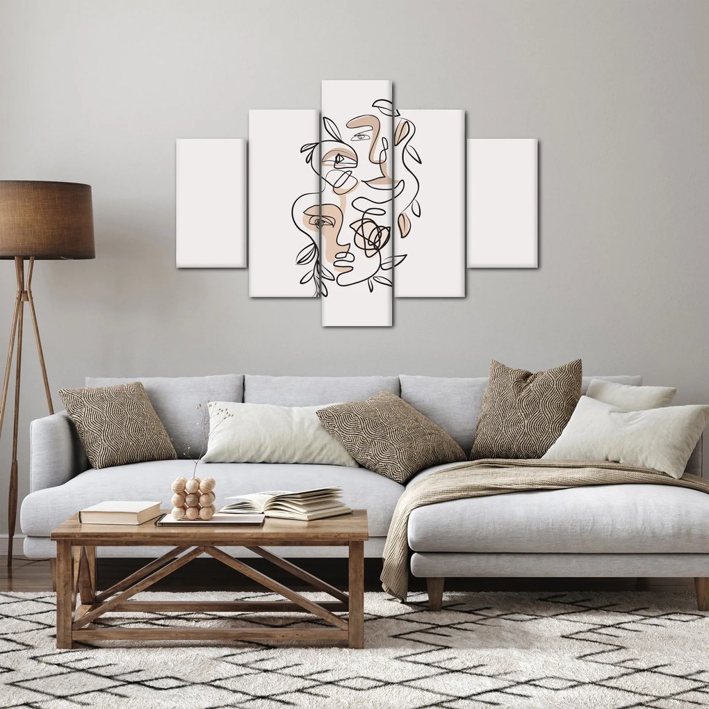 Kép - Line art arckezelés (150x105 cm)