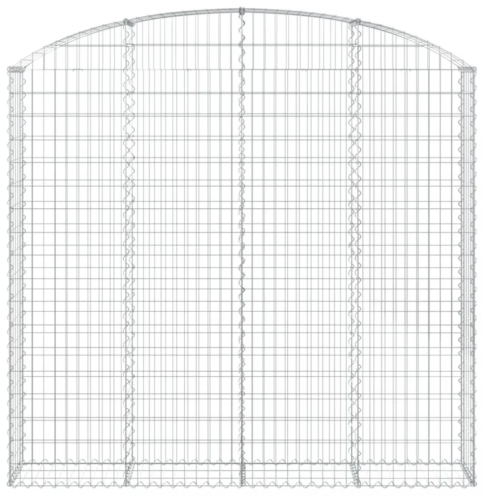 íves horganyzott vas gabion kosár 200x30x180/200 cm