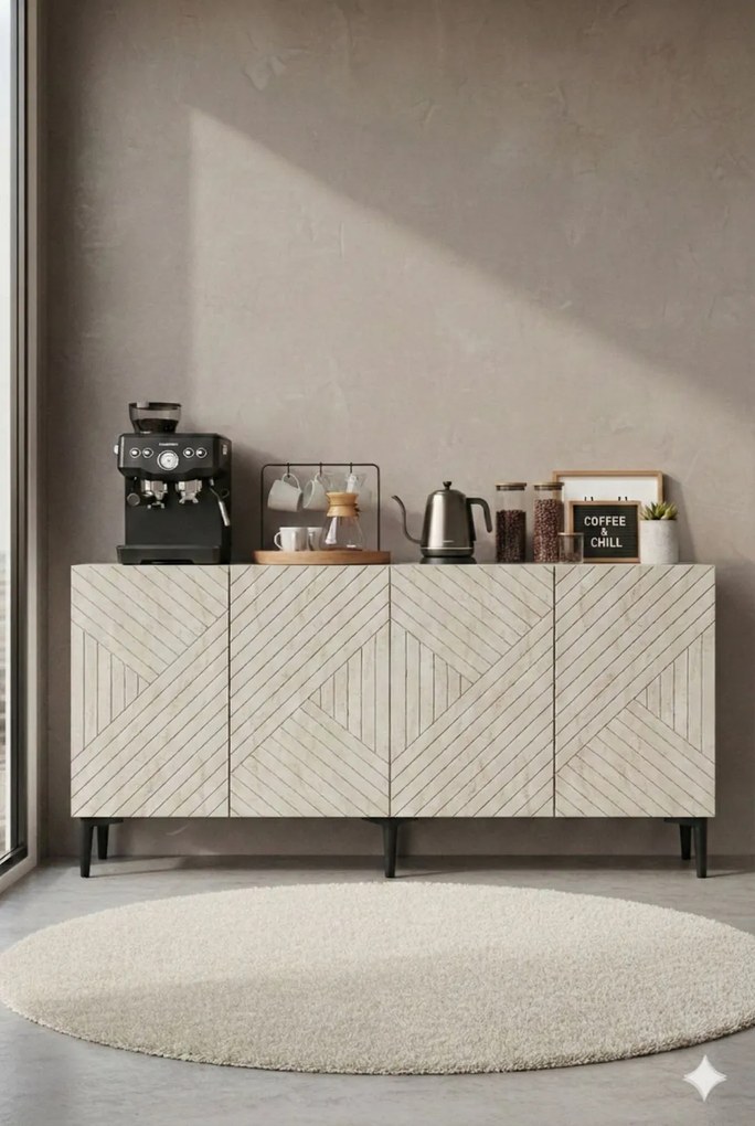 Ferro 150 - White, Travertine