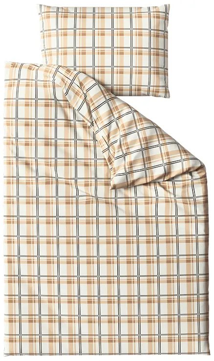 Mikroplüss ágynemű PLAID krém Ágyneműhuzat mérete: 2 db 70 x 90 cm | 200 x 220 cm