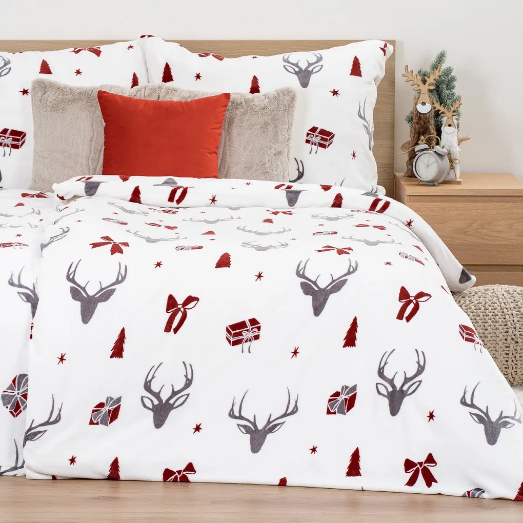 4Home  Stag & Bows mikroflanel ágynemű, 140 x 220 cm, 70 x 90 cm