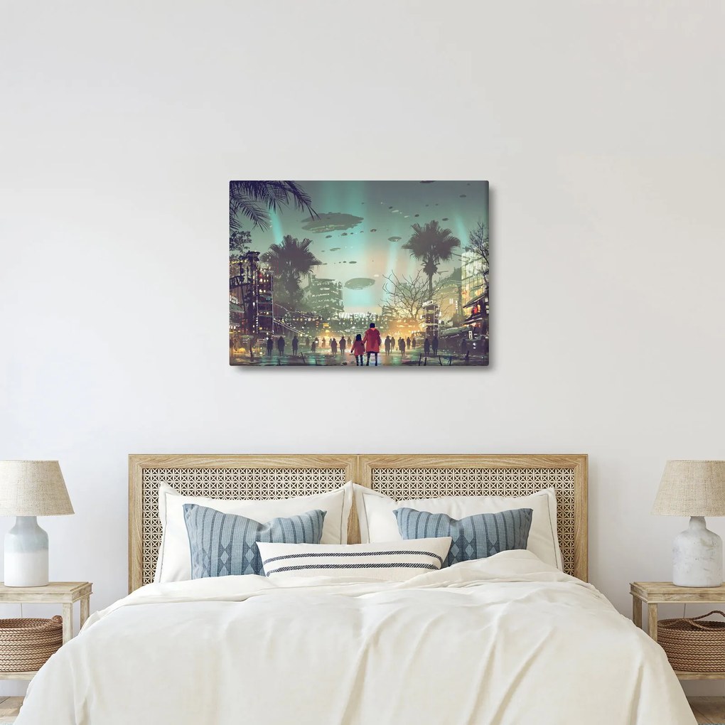 Kép - egy város a jövőben (70x50 cm)