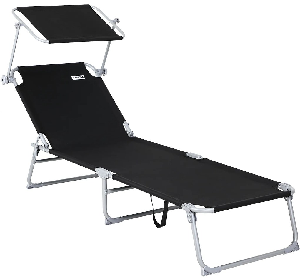 Casaria® Hawaii alumínium napozóágy - antracit