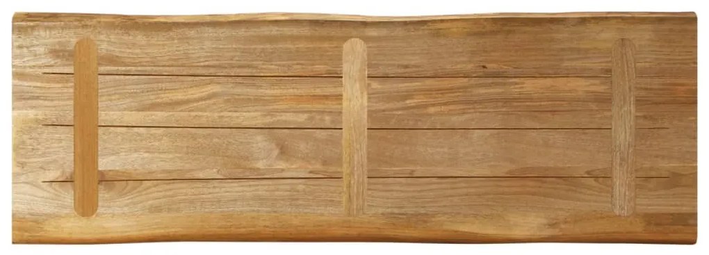 tömör nyers mangófa természetes élű asztallap 110 x 40 x 2,5 cm