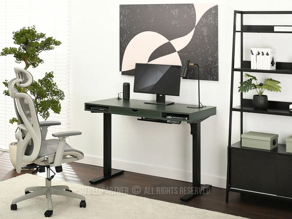 PC asztal Osto 120 (zöld + fekete). 1109833