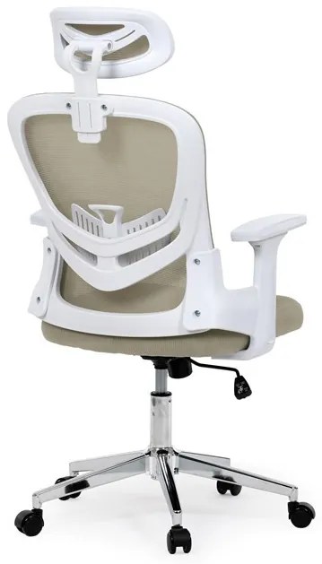 Bézs Hálós Irodai Szék, Hinta Mechanikával. KA-K2031 BGE