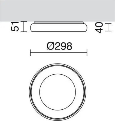NOVOLUX 715A-L0125A-03 FRED Modern Kültéri Mennyezeti Lámpa Szürke LED IP40