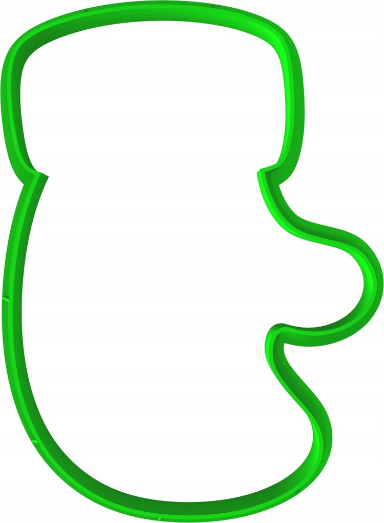 Karácsonyi Mézeskalács Forma Karácsonyi Nagy XL Kesztyű 10cm