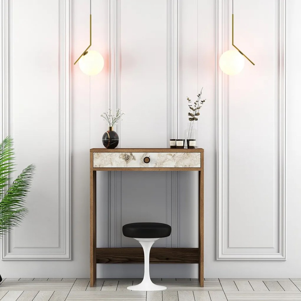 Lizbon - Walnut, White, Marble