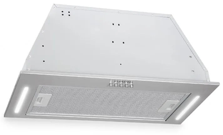 Klarstein Down Under 60, beépíthető páraelszívó, 60 cm, 590 m³/ó, LED, nemesacél