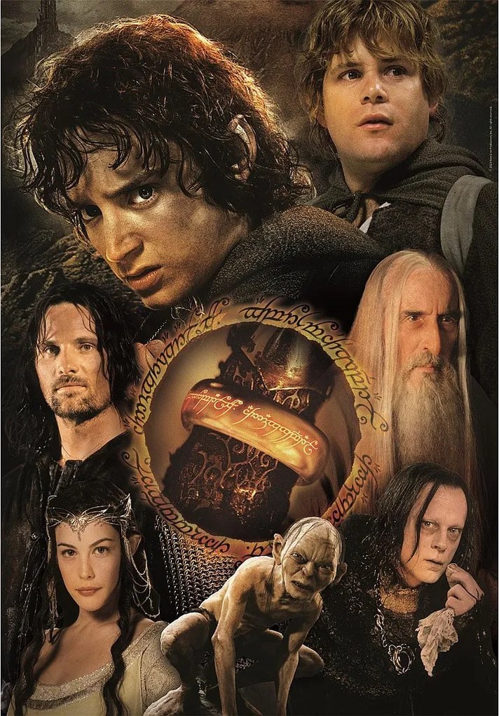 A Gyűrűk Ura The One Ring’s Burden 1000 db-os Compact puzzle Clementoni