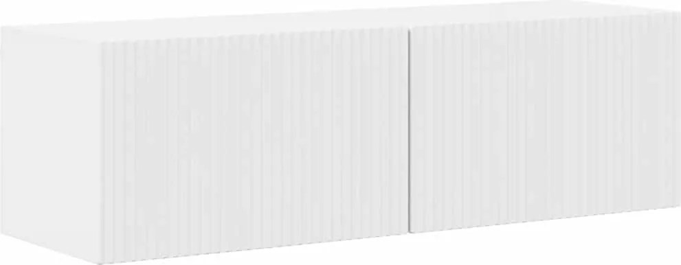 vidaXL TV Fali Szekrény Fényes Fehér 98 x 31 x 29,5 cm Faanyag