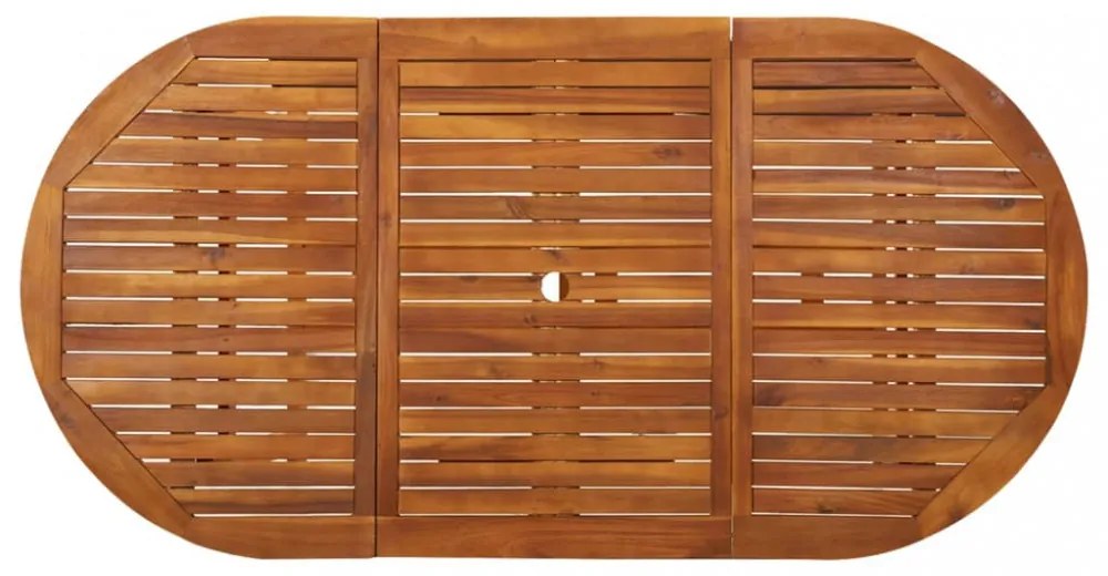 tömör akácfa kerti étkezőasztal 180 x 90 x 75 cm