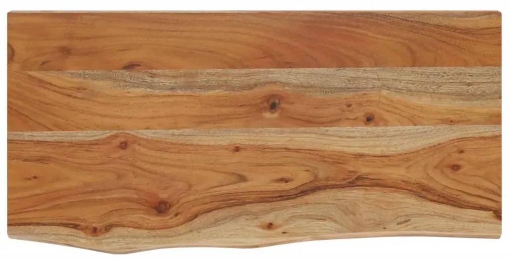 tömör akácfa téglalap alakú fali polc 60 x 30 x 2,5 cm