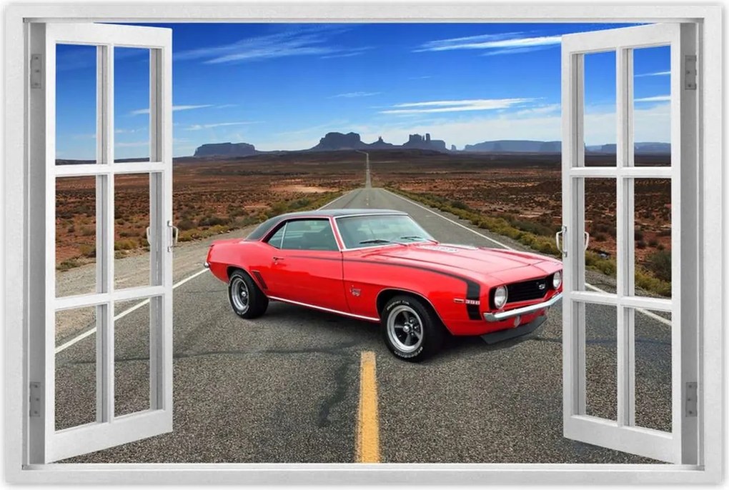 Poszter 60x40 Piros Chevrolet Ss