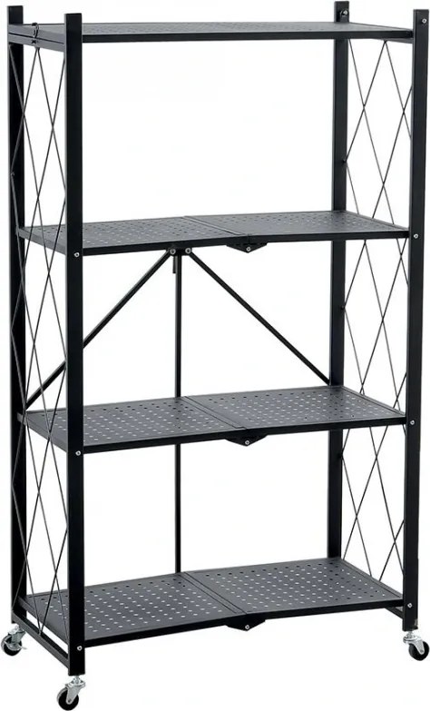 RAW4T polc, fém, 4 polcos (72 x 34 x 127 cm)