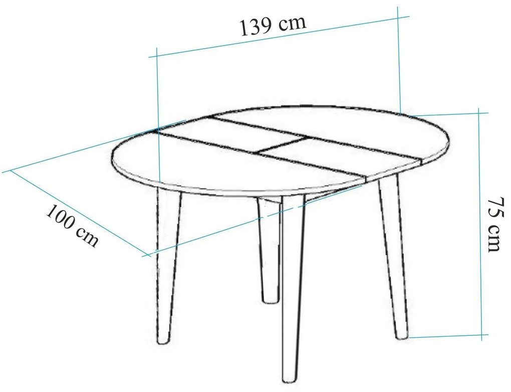 Étkező szett Nidupo 4 (atlanti fenyő + kő) (2 személy számára). 1093761