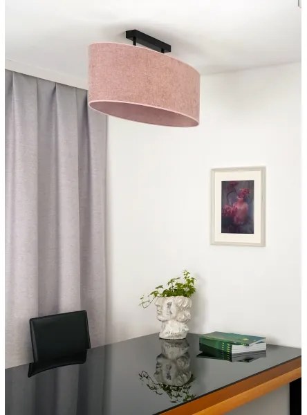 Duolla - Felületre szerelhető csillár OVAL 2xE27/15W/230V rózsaszín