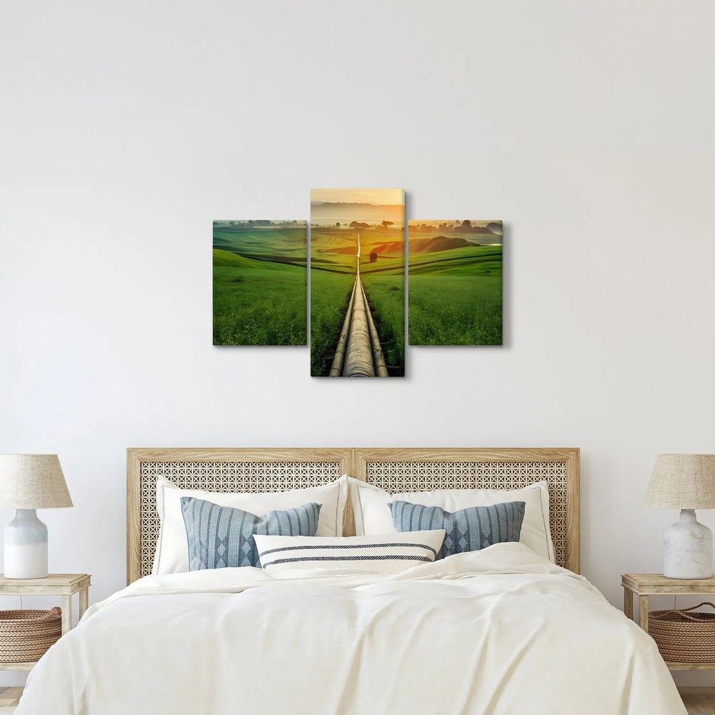 Kép - Napfelkelte a völgy felett (90x60 cm)