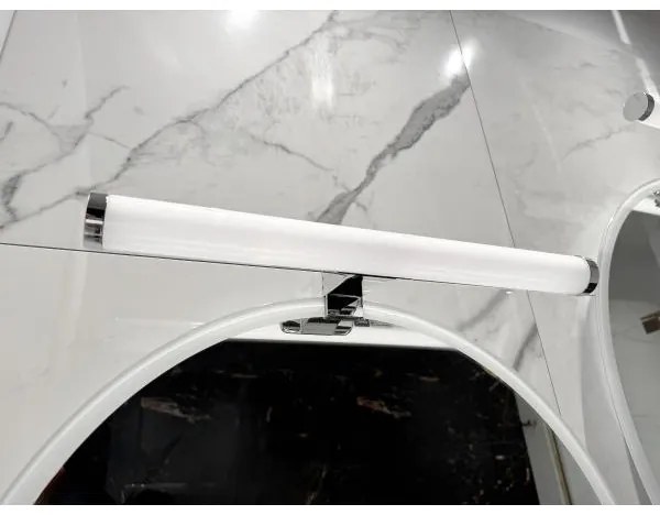 LED fürdőszobai tükörvilágítás, 10 W, 230 V, 45 cm, IP44, fényes króm