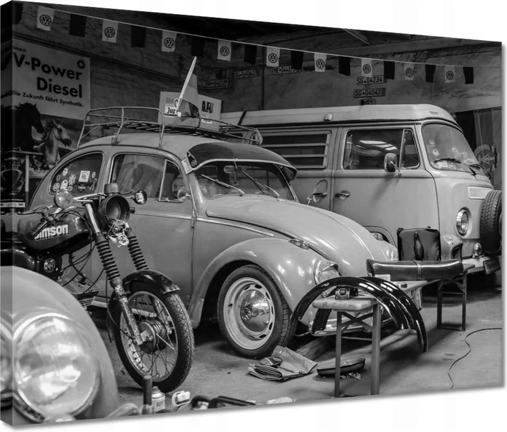 Vászonkép 40x30 Garázs szerelő