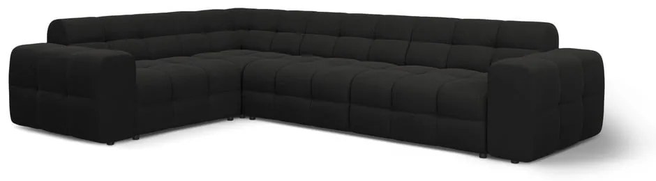 Fekete sarokkanapé (bal oldali-L alakú) Kendal – Micadoni