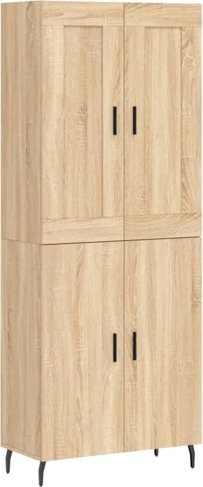 vidaXL sonoma tölgy szerelt fa magasszekrény 69,5 x 34 x 180 cm