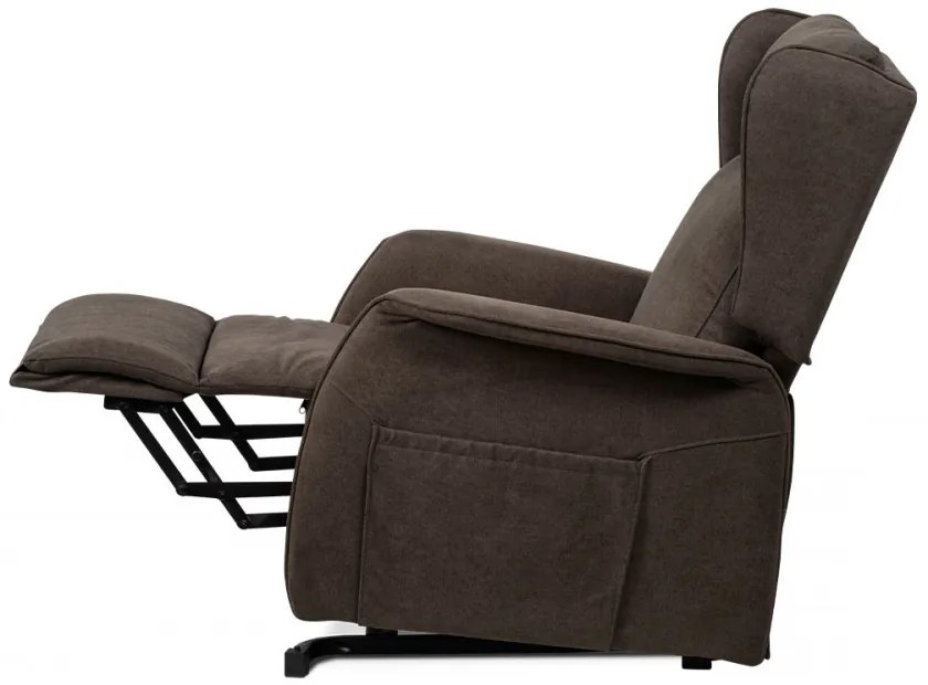 Fotoliu Pentru Tv Și Relaxare Cu Control Electric Textil Maro Tv-1190