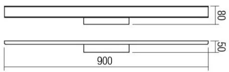 Redo 01-1527 - LED fürdőszobai tükörvilágítás DAO 1xLED/36W/230V IP44