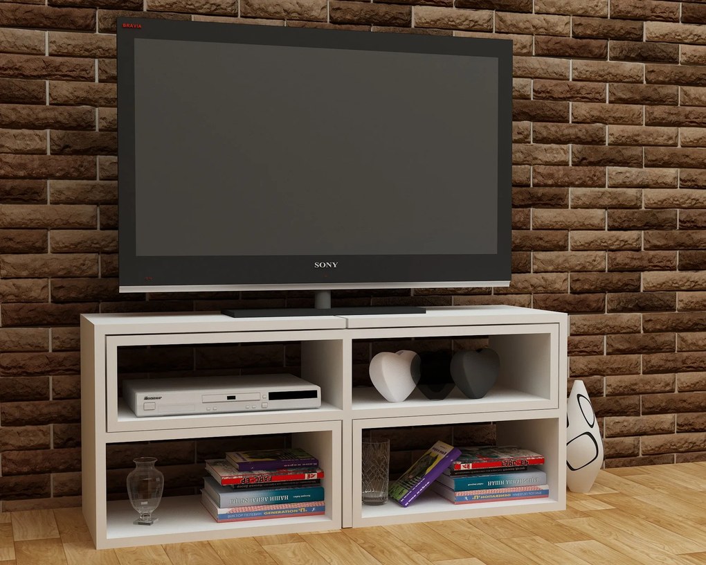 TV szekrény Care - White