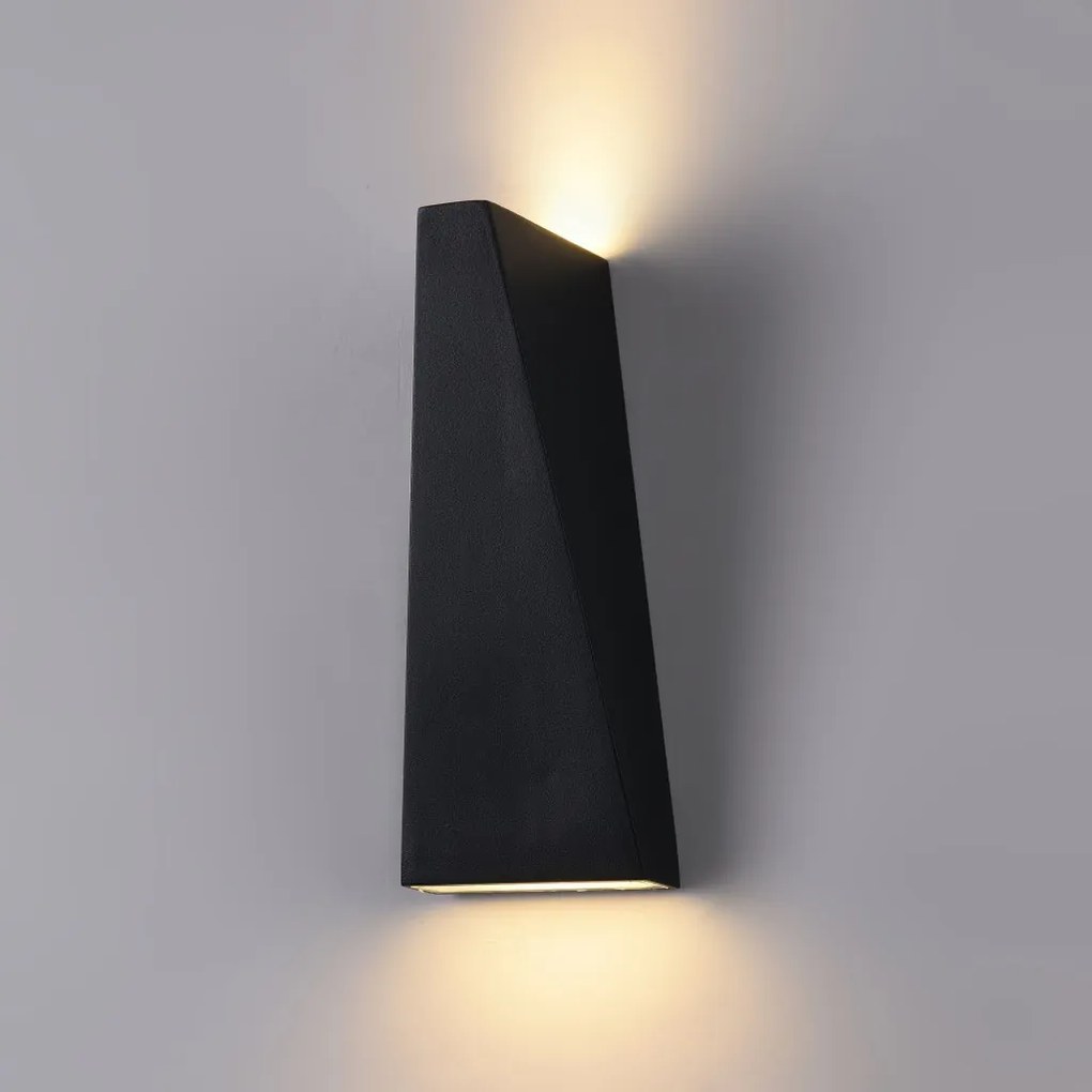MAYTONI O580WL-L6B TIMES Modern Kültéri Fali Lámpa Fekete LED IP54