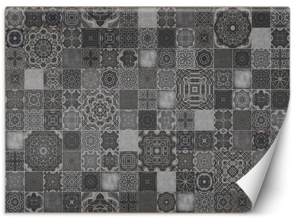 Gario Fotótapéta Keleti szürke mozaik - Andrea Haase Anyag: Vlies, Méret: 450 x 315 cm