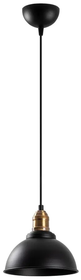 Fekete függőlámpa fém búrával ø 21 cm Varzan – Opviq lights