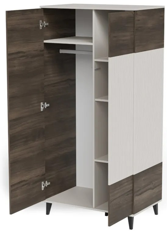 Random 2 S-1 szekrény kasmír/dió