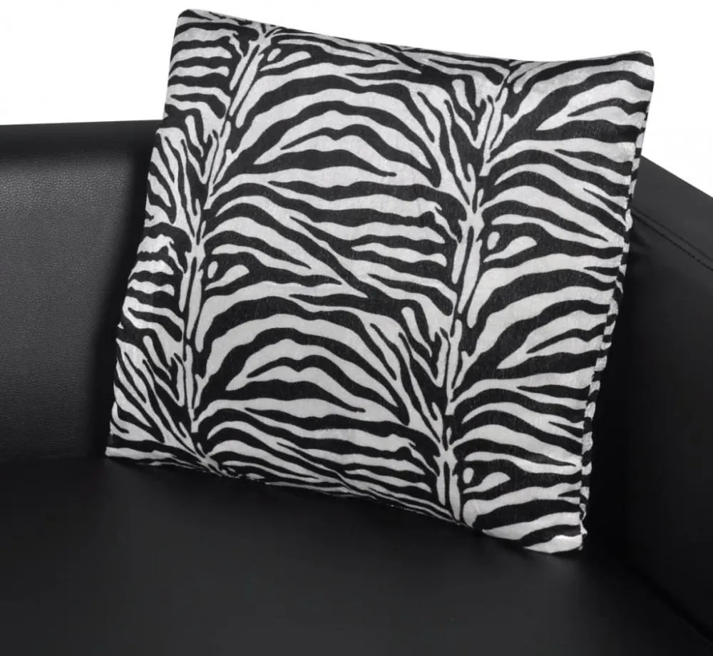 Feketet 3 személyes és 2 személyes műbőr kanapészett