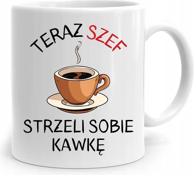 Ajándék Bögre A Főnöknek Most Lőnek Egy Kávét fényképes nyomtatással