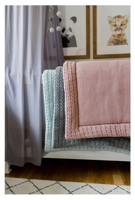 Mat szürke pamut játszószőnyeg, 70 x 90 cm - Kindsgut