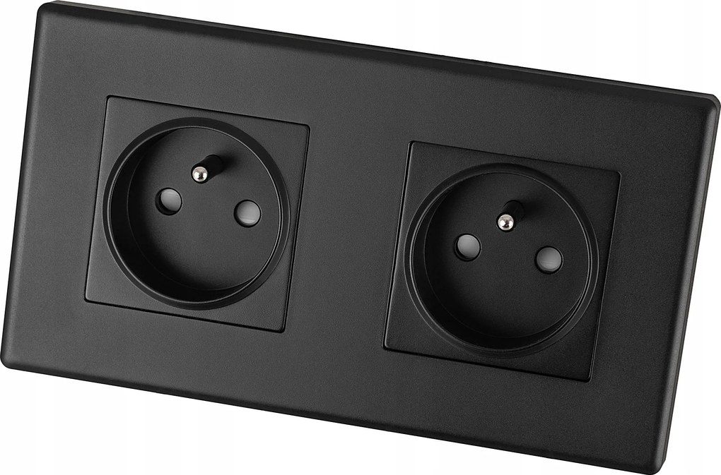 Dupla aljzat fekete Dupla keret és 2 x Miuun Leo aljzat szett